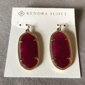 Kendra Scott - Elle earnings in Maroon Jade